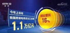 外貿(mào)發(fā)展新動能，跨境電商上半年進(jìn)出口1.1萬億元,同比增長16%
